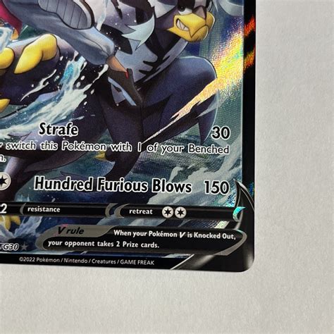 Mavin Pokemon Tcg Card Rapid Strike Urshifu V Full Art Holo