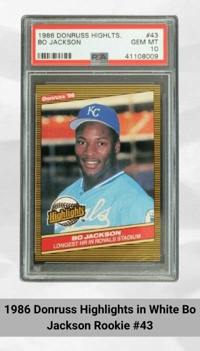 Most Valuable Bo Jackson Cards Topps Traded Tiffany T Bo