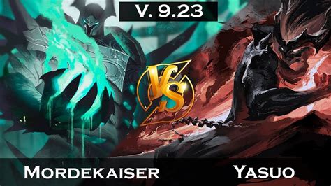 Mordekaiser Mid Vs Yasuo Patch 923 Youtube