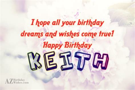 Happy Birthday Keith