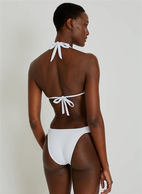 White Hardware Adjustable Halter Bikini Lenny Niemeyer Europe