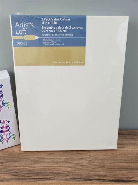 Artist S Loft Basics Canvas 2 Pack 11x14 Inches White Ebay Artist S Loft Canvas Basic