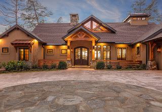 Casa Lago Custom Home Rustic Exterior By Alair Homes Clemson Houzz