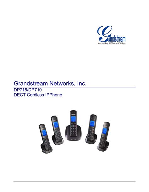 Grandstream Networks DP715 User Manual Manualzz