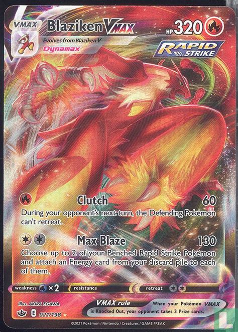 Blaziken Vmax Full Art 021 198 2021 English 2021 Sword Shield