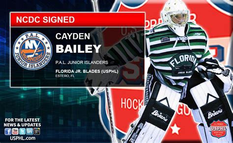 Usp Goalie Of The Year Signs Tender With Pal Junior Islanders