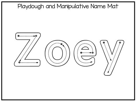 20 Printable Zoey Name Tracing Worksheets And Activities No Etsy