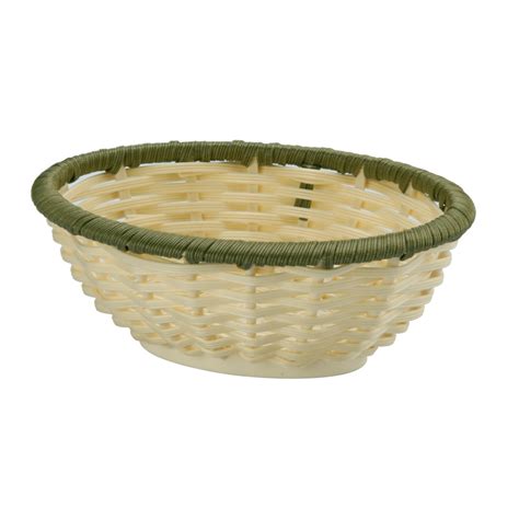 Heavy Duty Polypropylene Rattan Basket Oval X X Cm Beige