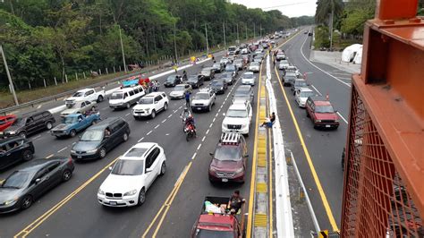 Reportan Alta Afluencia De Vehículos En Autopista Palín Tras Fin Del Asueto De Semana Santa La