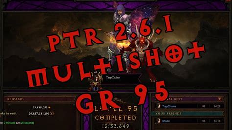 Diablo Iii Ptr 2 6 1 Solo Demon Hunter Multishot Gr 95 Youtube