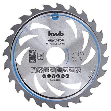 KWB 585454 LAME DE SCIE CIRCULAIRE EASY CUT COUPE FINE AVEC DENTS ALTE