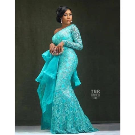 75 Latest Lace Style Designs Updated Thrivenaija Lace Gown Styles Lace Fashion Latest