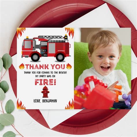 Fireman Thank You Etsy