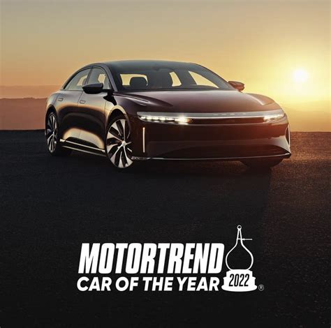 Lucid Air Is Motortrends Car Of The Year — Electric Mitten