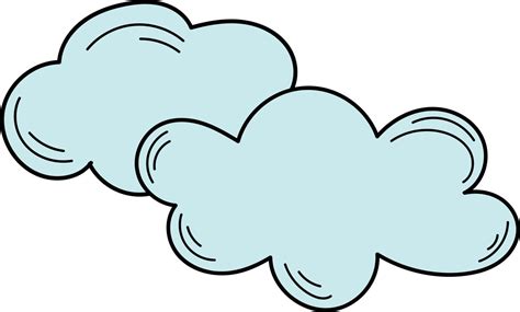 Skizze Von Wolken Wolken Doodle Symbol Einfaches Handgezeichnetes