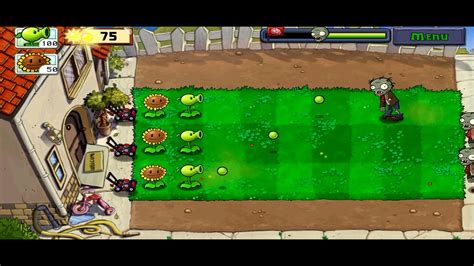 Plants Vs Zombies Adventure Day Level Youtube