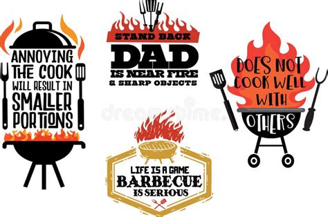 Barbecue Quotes stock vector. Illustration of tshirt - 140583397