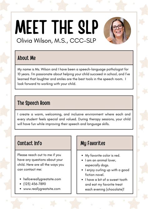 Meet The Teacher Free Google Docs Template Off