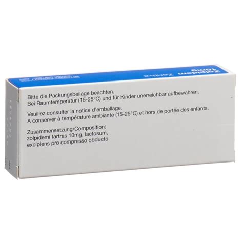 ZOLPIDEM Zentiva Filmtabl 10 Mg Blist 30 Stk Online Bestellen