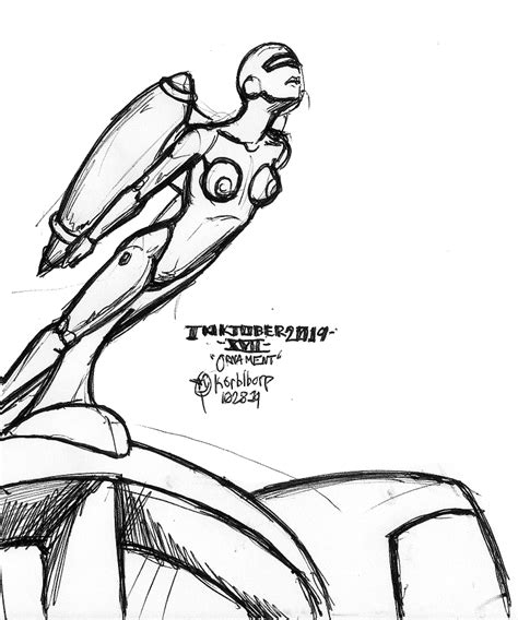 Inktober 2019 XVII Ornament By Korblborp Hentai Foundry