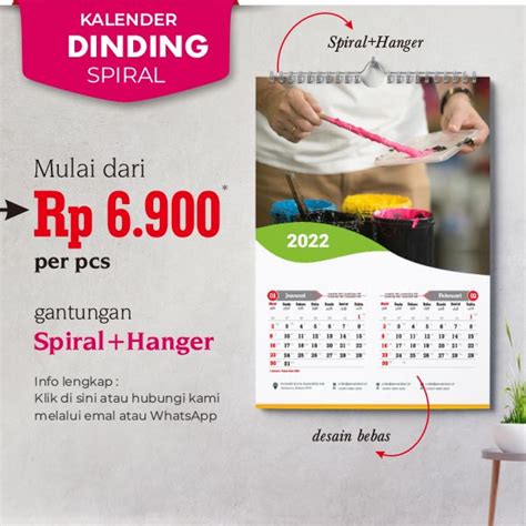 Harga Cetak Kalender Lima Warna Offset Printing