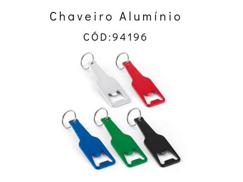 Four Different Colored Bottle Openers With The Words Chaverro Alumino