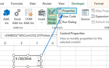 How To Insert Calendar In Excel Date Picker Printable Calendar