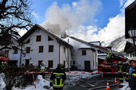 Dachstuhlbrand In Haiming Landes Feuerwehrverband Tirol