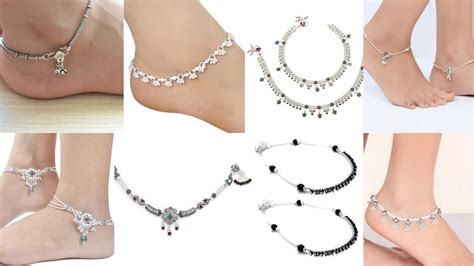 Light Weight Silver Anklets Design Beautiful Silver Anklets Simple