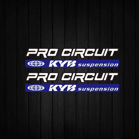 Pcs Kyb Reflective Fork Sticker Suspension Shocker Damper Decal