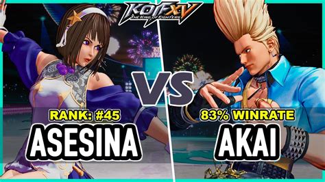 KOF XV Shermie Asesina Athena Shermie Leona Vs Akai Benimaru Blue