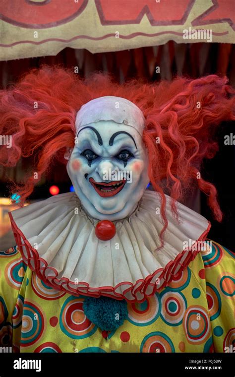 Scary clown face figure at a horror show venue. Ripley's Believe it ...