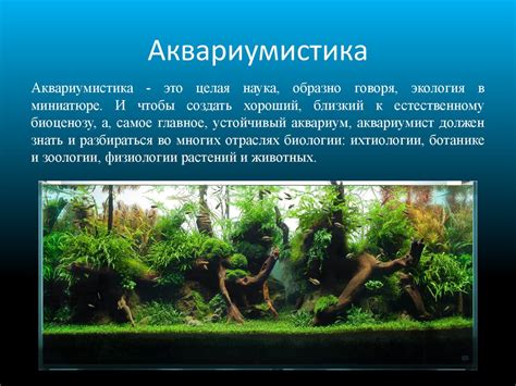 Аквариумистика как наука - презентация онлайн