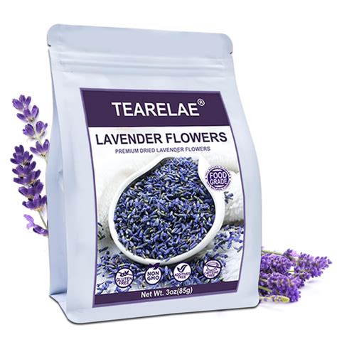 Tearelae Flores De Lavanda Secas De Primera Calidad Grado Superior