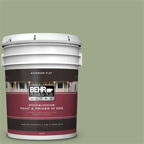 BEHR Premium Plus Ultra 5 Gal PMD 36 Mountain Sage Flat Exterior