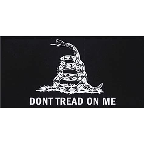 Gadsden Blackwhite Flag Bumper Sticker Military Issue The 1