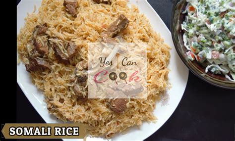 Somali Rice Recipe- Easiest way to cook rice with meat - YesICanCook