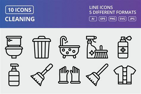 Vector Cleaning Icon Set 2262421