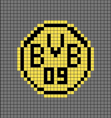 Borussia Dortmund Logo 1993 Pixel Art Pixel Art Design Pixel Art