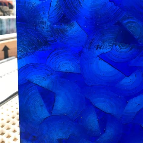 Medium Blue Stained Glass Sheet Etsy