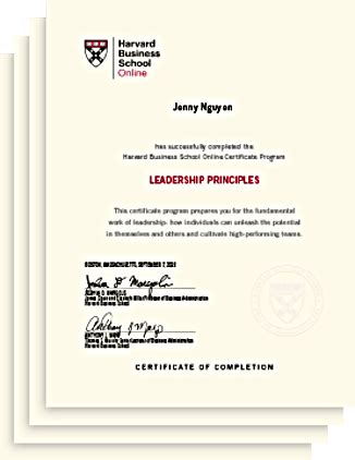 Credential Of Leadership Impact And Management In Business Hbs Online