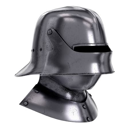 Medieval knight sallet helmet visor 3D - TurboSquid 1286418