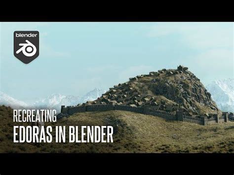 Recreating Edoras In Blender Blender Blender Tutorial Blender 3d