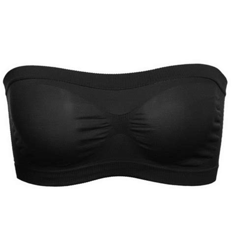 Women Wrapped Sports Bra Strapless Wrap Chest Tube Tops Seamless Ebay