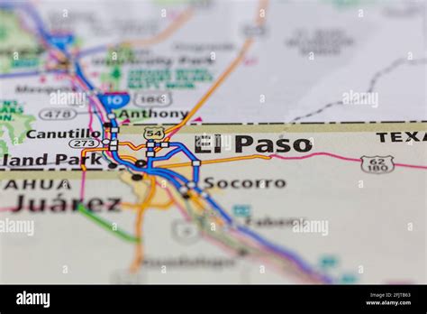 El Paso Map Hi Res Stock Photography And Images Alamy