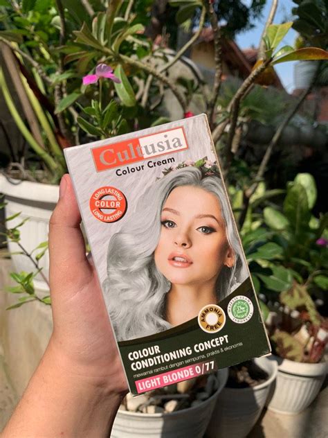 Cultusia Colour Hair Cream Shade Light Blonde Kesehatan Kecantikan