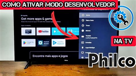 COMO ATIVAR MODO DESENVOLVEDOR MENU SECRETO NA TV PHILCO YouTube