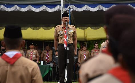 Danrem Pamungkas Buka Perkemahan Saka Wira Kartika Suara Jelata