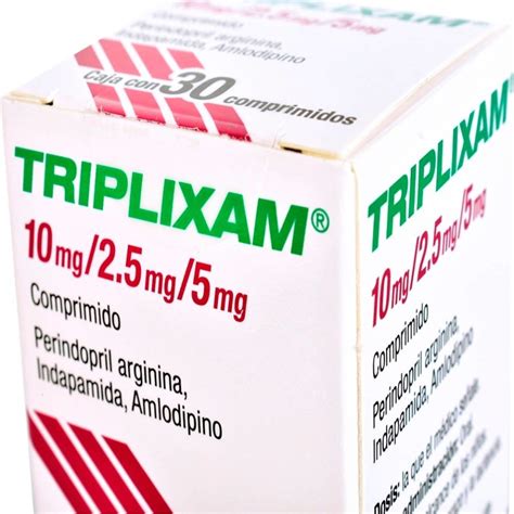 Perindopril Arginina Indapamida Amlodipino Triplixam 10 Mg 2 5mg 5mg 30 Comprimidos Walmart