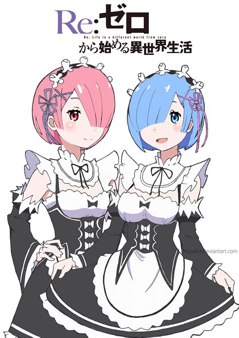 My Ram and Rem fan art from Re:Zero! by MuzuArt on DeviantArt